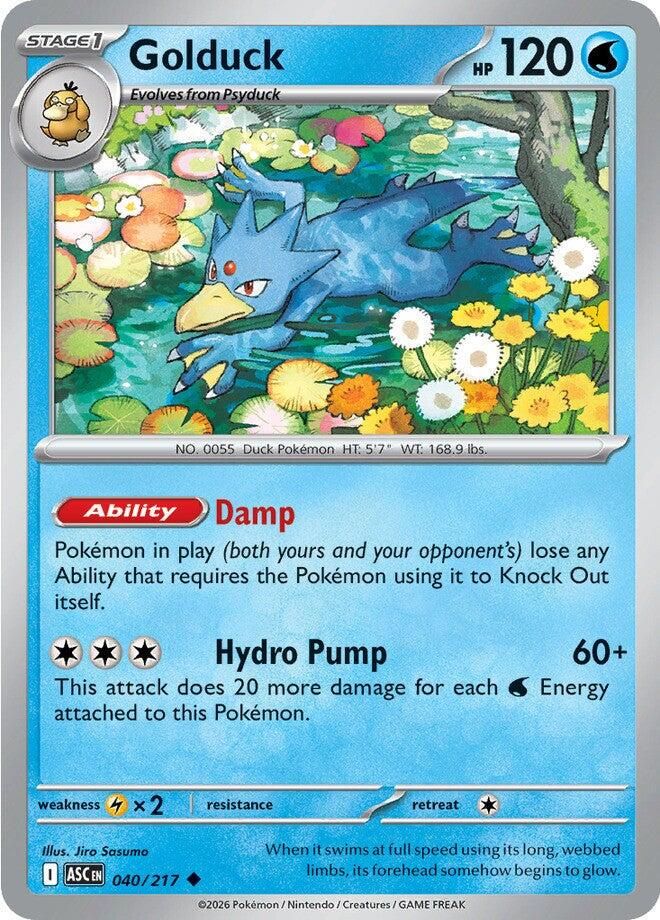 PSA 10 Blaine's Golduck Gym Heroes graded Pokémon card