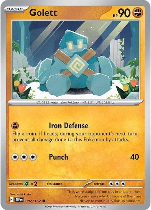 PSA 10 Golett Phantom Forces graded Pokémon card