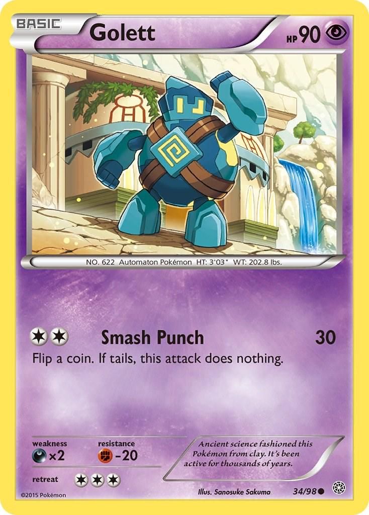 PSA 10 Golett Lost Origin graded Pokémon card