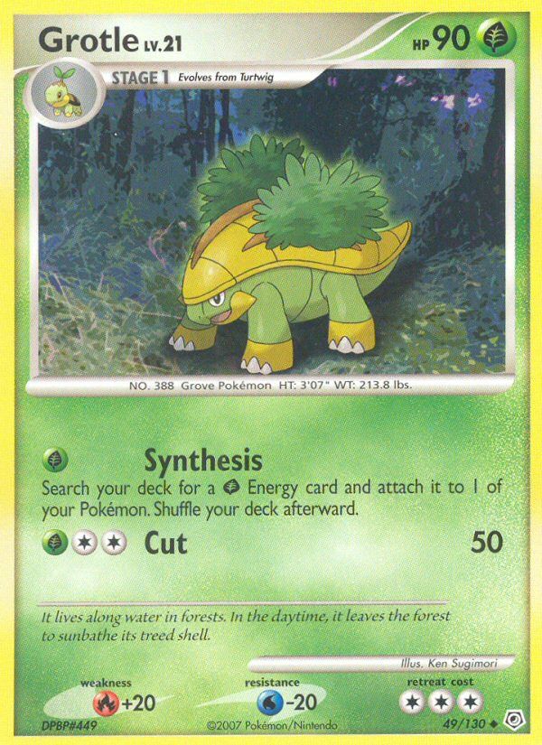 PSA 10 Grotle Diamond & Pearl graded Pokémon card