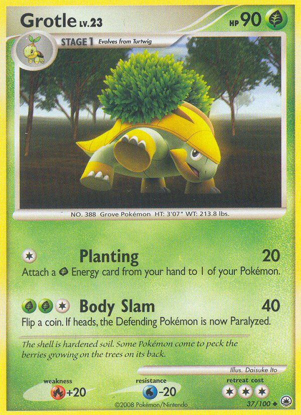 PSA 10 Grotle Majestic Dawn graded Pokémon card