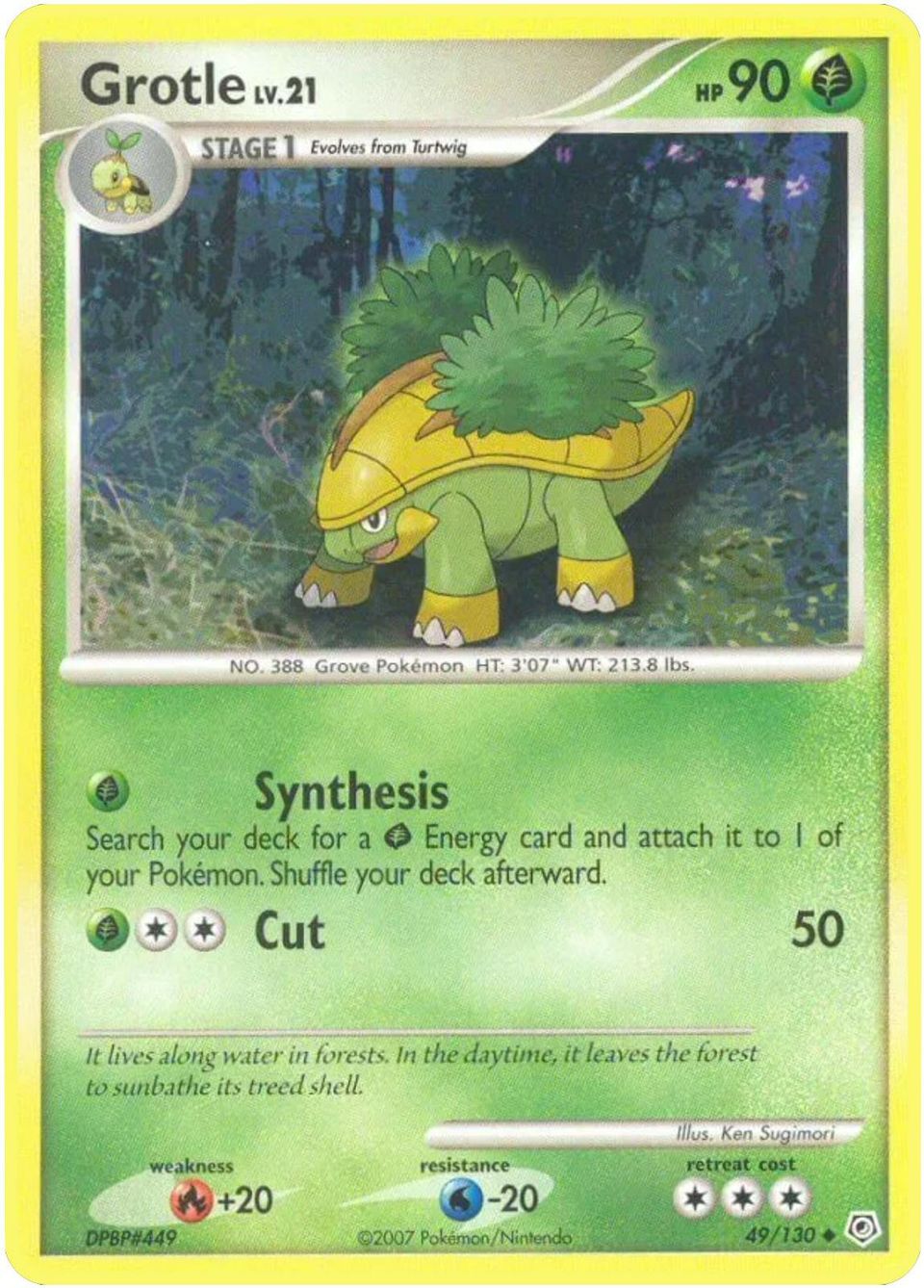 PSA 10 Grotle Arceus graded Pokémon card