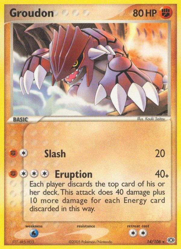 PSA 10 Groudon EX Ruby & Sapphire graded Pokémon card