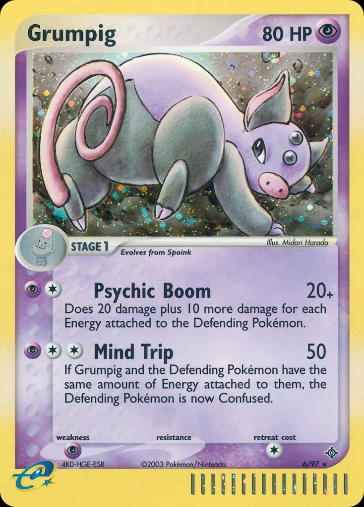 PSA 10 Grumpig EX Dragon graded Pokémon card
