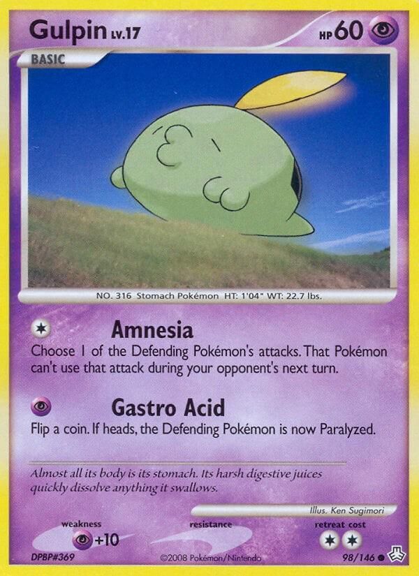 PSA 10 Gulpin Legends Awakened graded Pokémon card