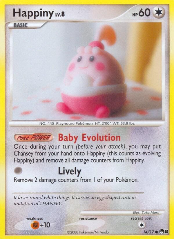PSA 10 Happiny POP Series 8 graded Pokémon card