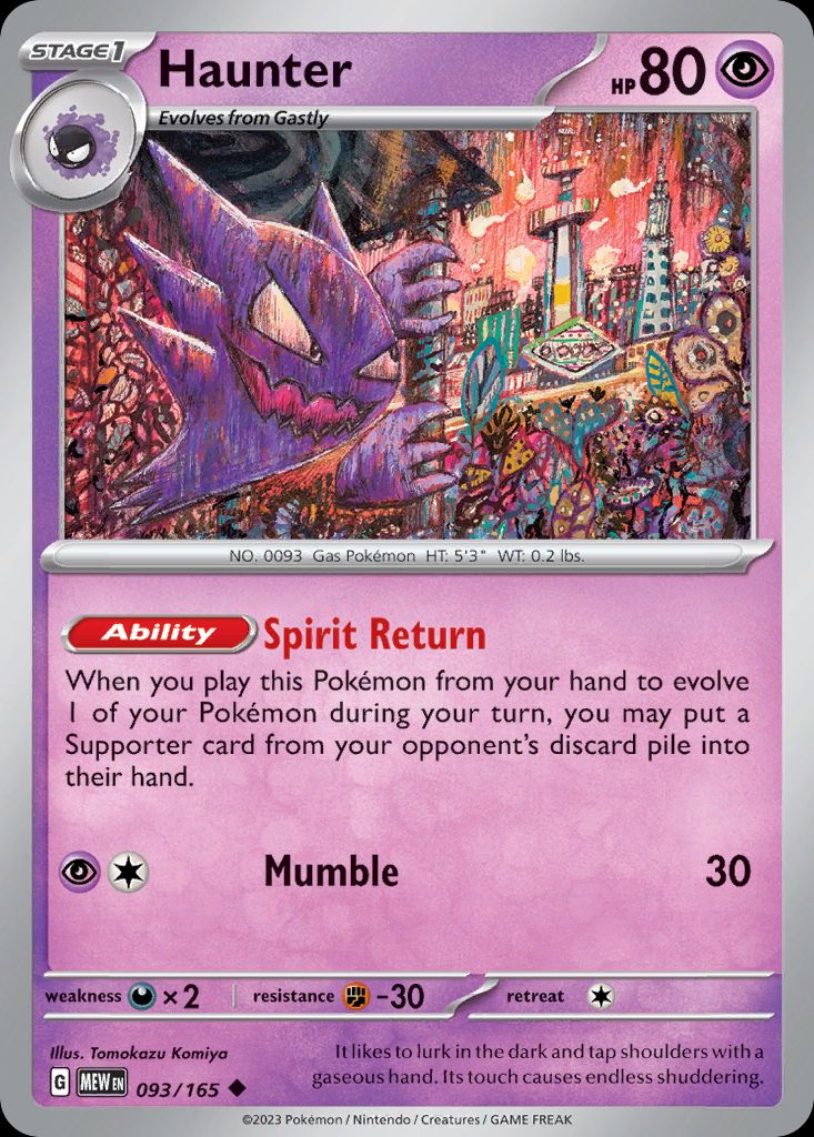 PSA 10 Haunter Pokémon 151 graded Pokémon card