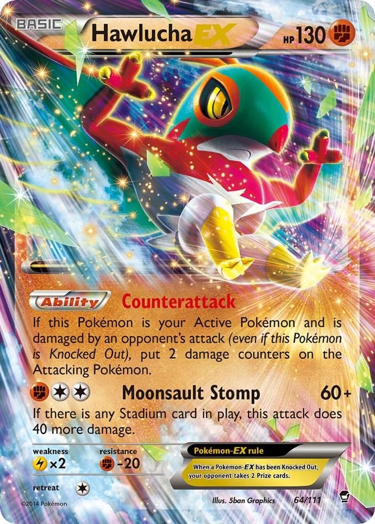PSA 10 Hawlucha Furious Fists graded Pokémon card