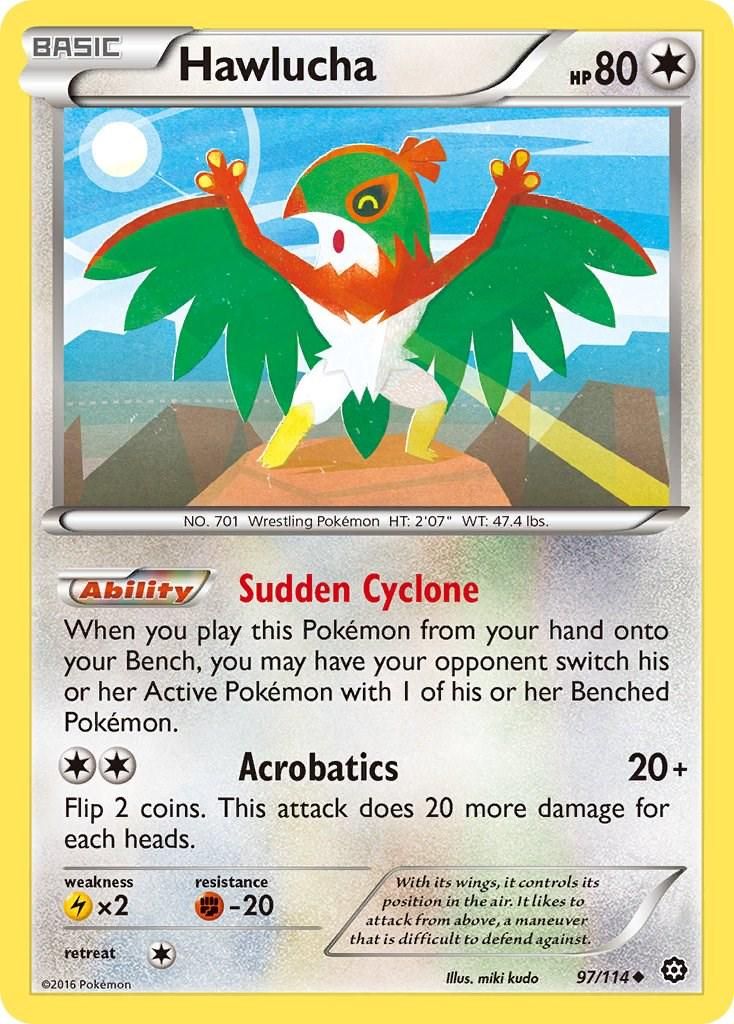 PSA 10 Hawlucha Steam Siege graded Pokémon card