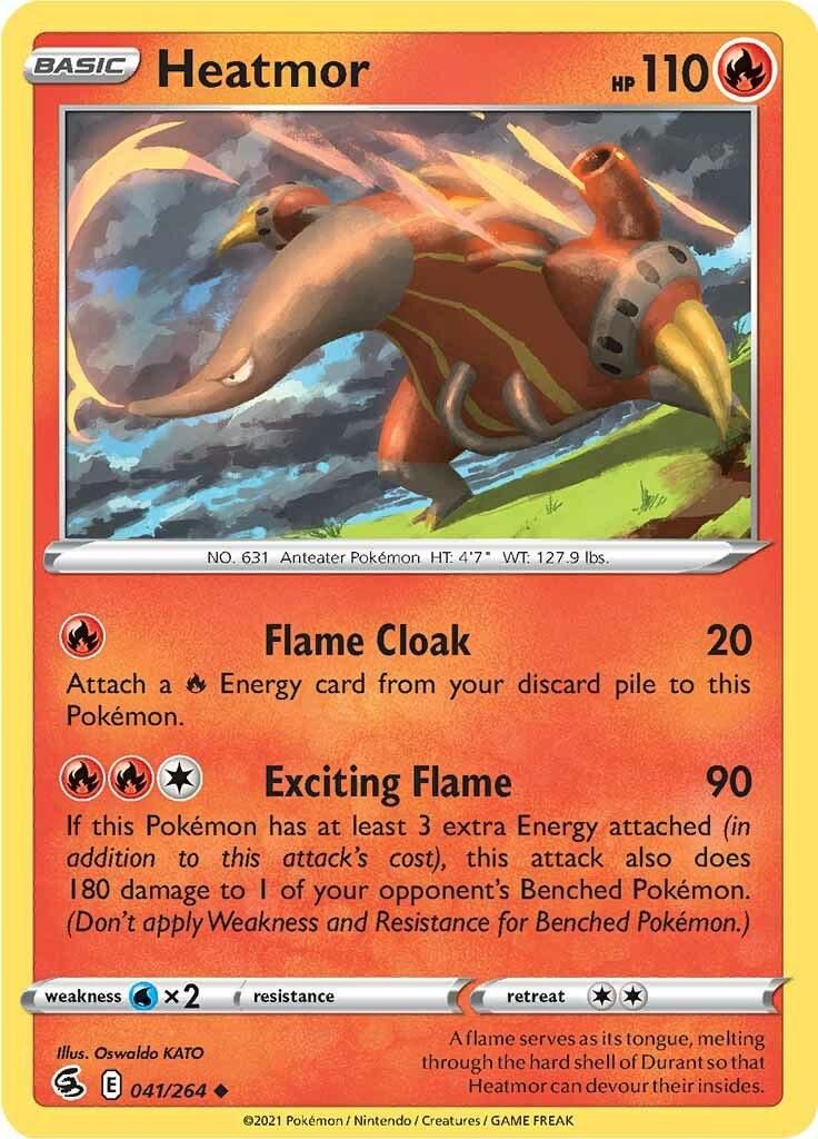 PSA 10 Heatmor Fusion Strike graded Pokémon card