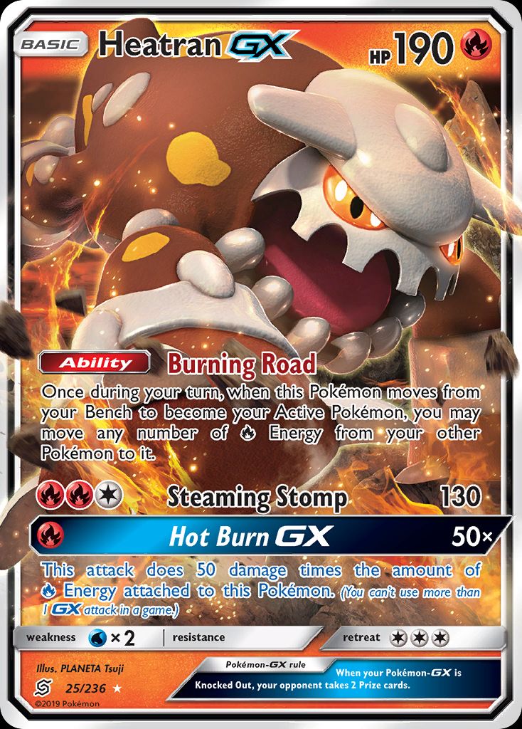 PSA 10 Heatran Unified Minds graded Pokémon card