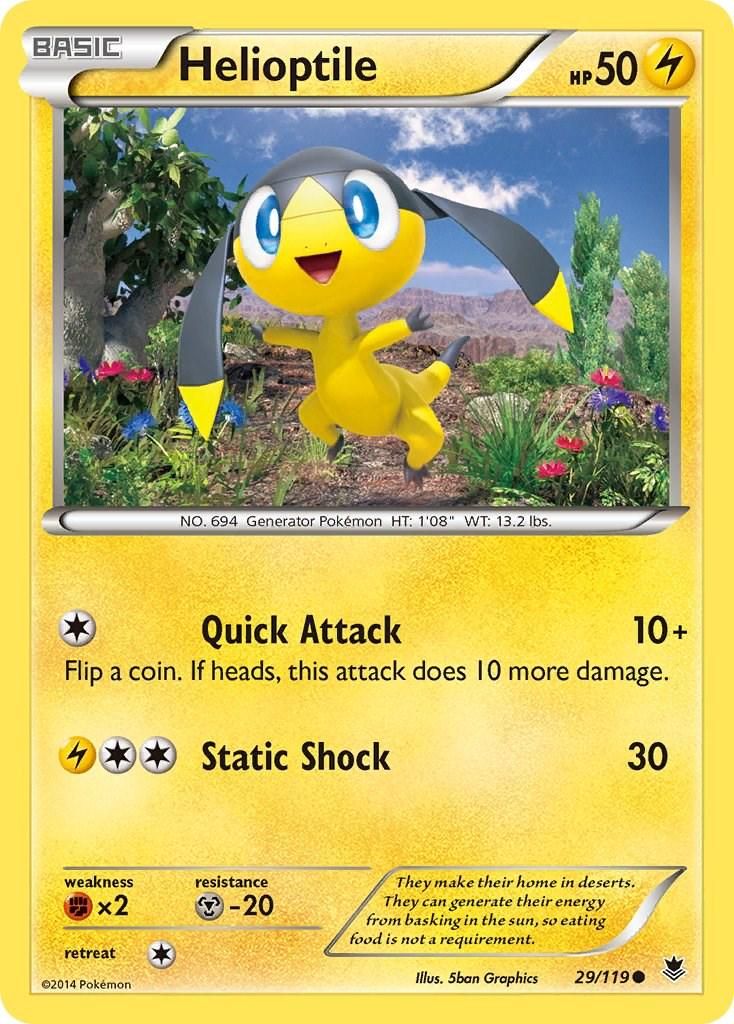 PSA 10 Helioptile Furious Fists graded Pokémon card
