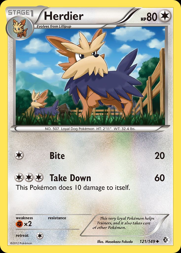 PSA 10 Herdier Boundaries Crossed graded Pokémon card