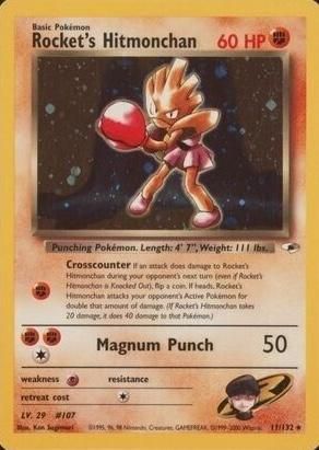 PSA 10 Erika's Hitmonchan Gym Heroes graded Pokémon card