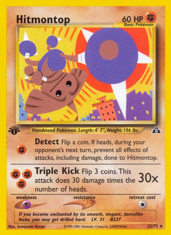 PSA 10 Hitmontop Neo Discovery graded Pokémon card