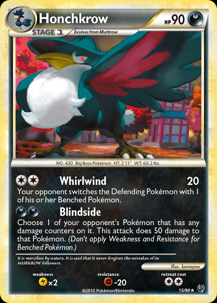 PSA 10 Honchkrow HS. Undaunted graded Pokémon card