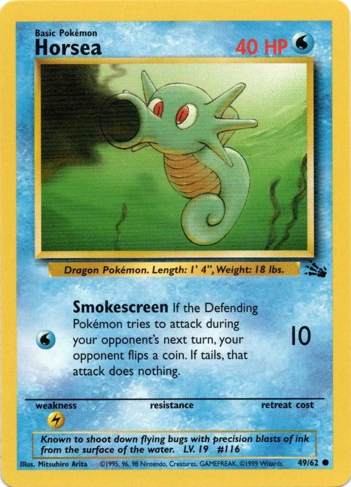 PSA 10 Horsea Base Set graded Pokémon card
