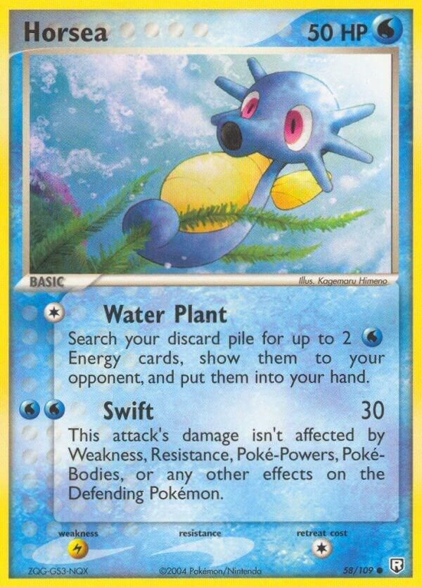 PSA 10 Dark Horsea Team Rocket graded Pokémon card
