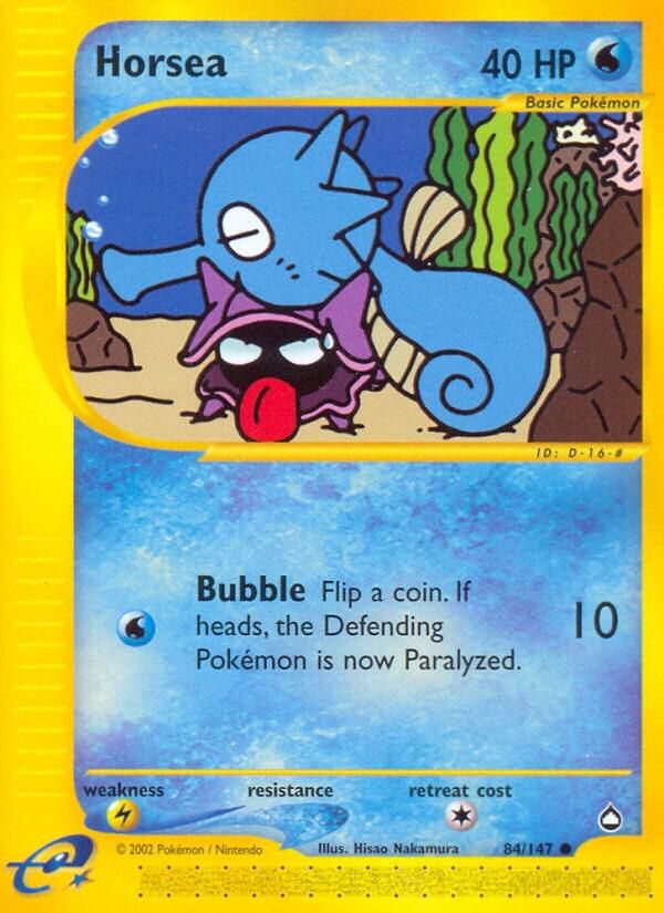 PSA 10 Horsea Aquapolis graded Pokémon card