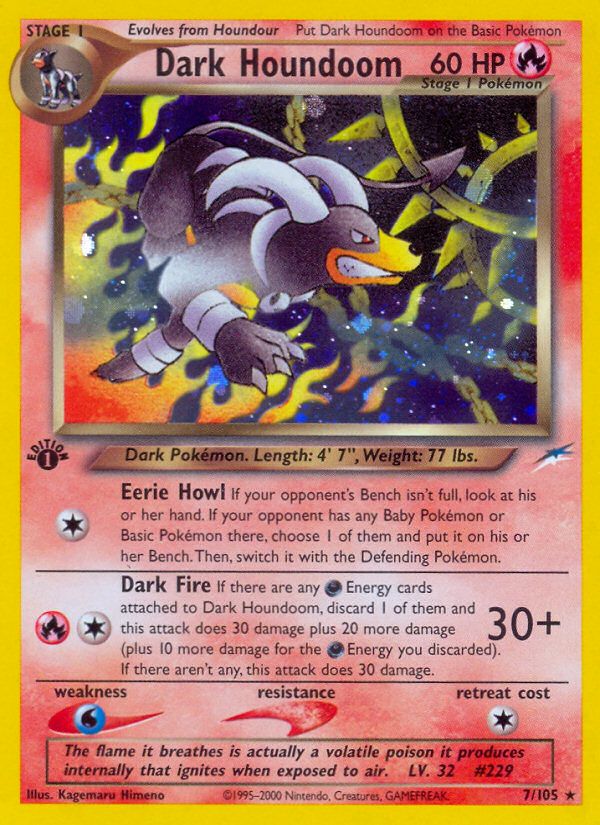 PSA 10 Houndoom Neo Destiny graded Pokémon card