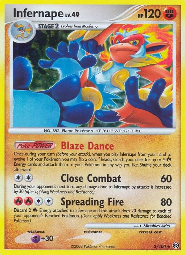 PSA 10 Infernape Stormfront graded Pokémon card