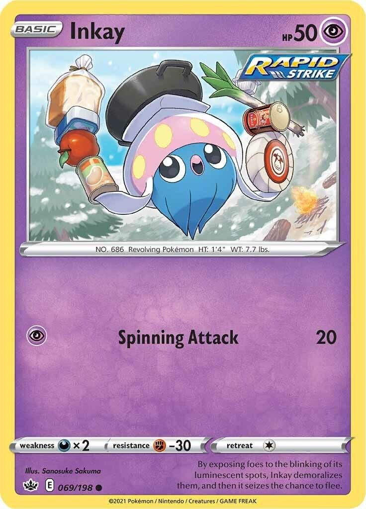 PSA 10 Inkay Rebel Clash graded Pokémon card