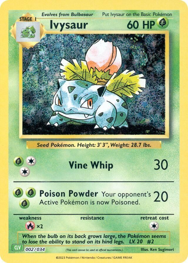 PSA 10 Ivysaur Bulbasaur Deck graded Pokémon card