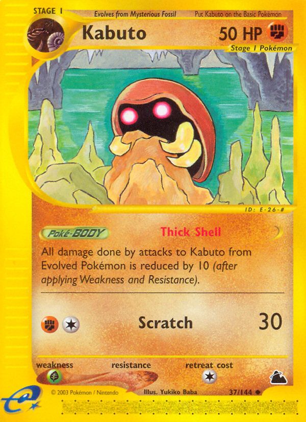 PSA 10 Kabuto Skyridge graded Pokémon card