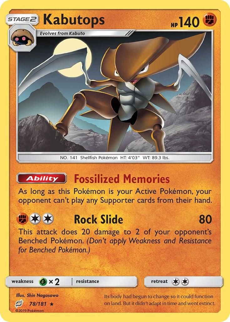 PSA 10 Dark Kabutops Team Rocket graded Pokémon card