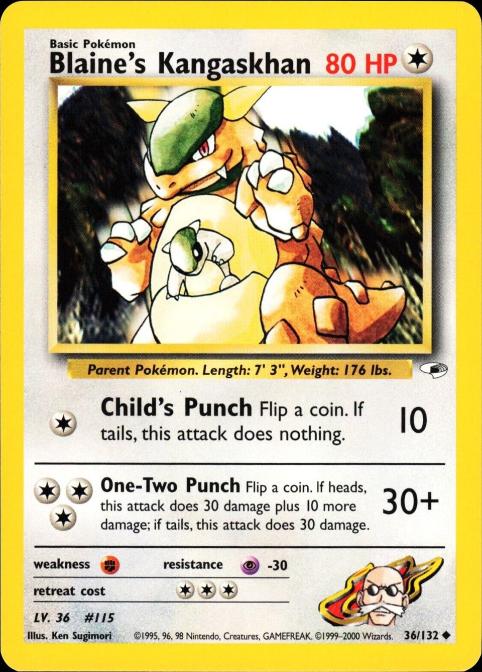 PSA 10 Koga's Kangaskhan Gym Challenge graded Pokémon card