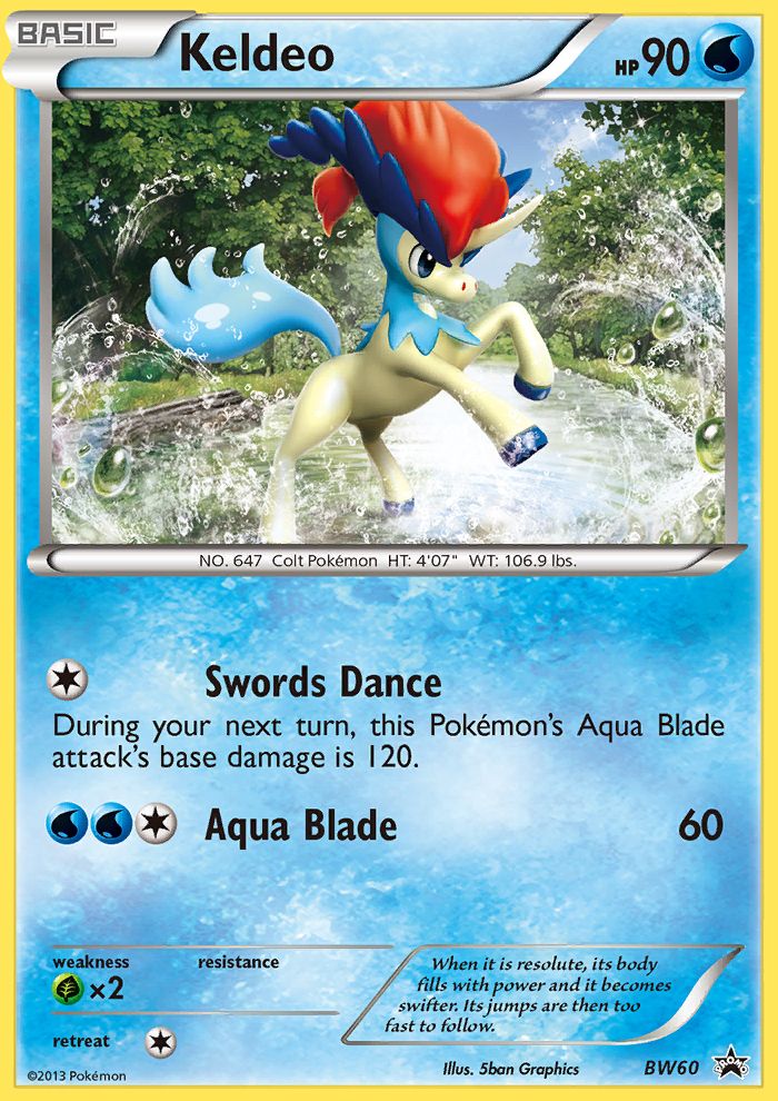 PSA 10 Keldeo BW Black Star Promos graded Pokémon card