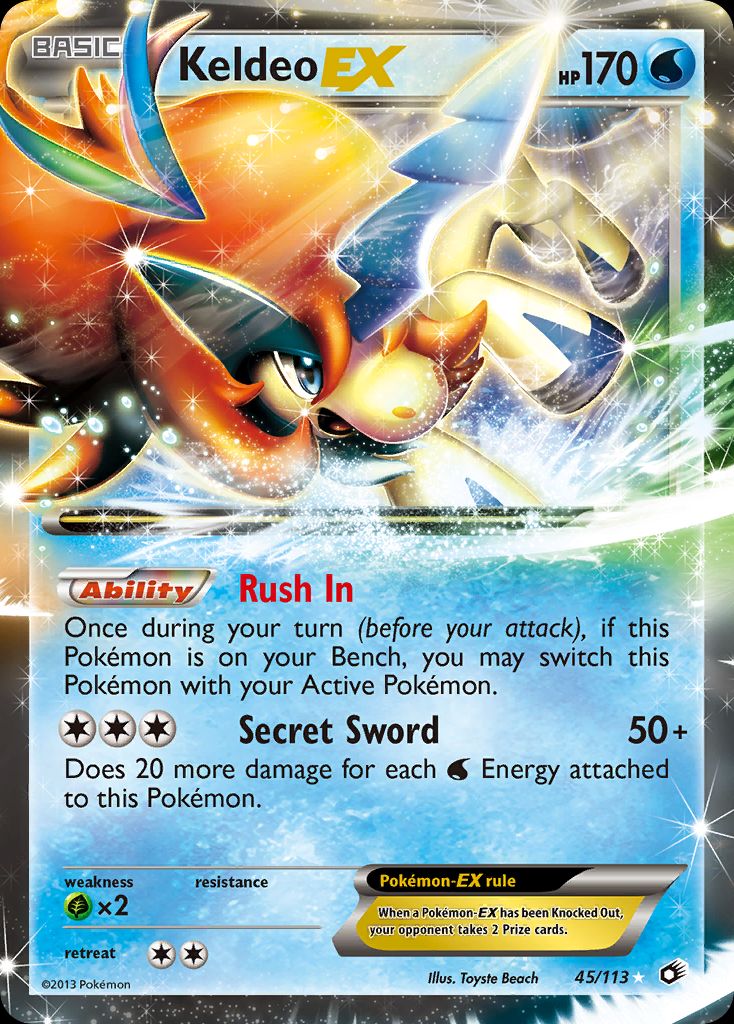 PSA 10 Keldeo Legendary Treasures graded Pokémon card