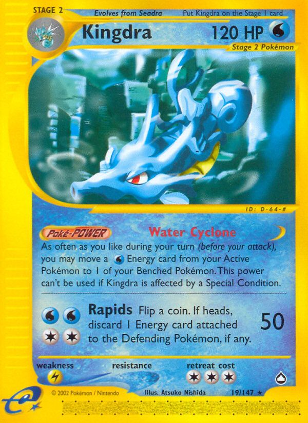 PSA 10 Kingdra Aquapolis graded Pokémon card