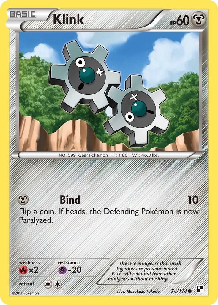PSA 10 Klink Legendary Treasures graded Pokémon card