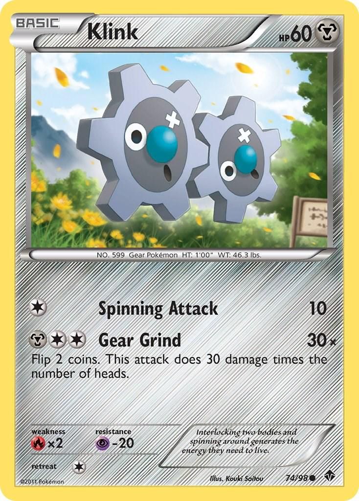 PSA 10 Klink Emerging Powers graded Pokémon card
