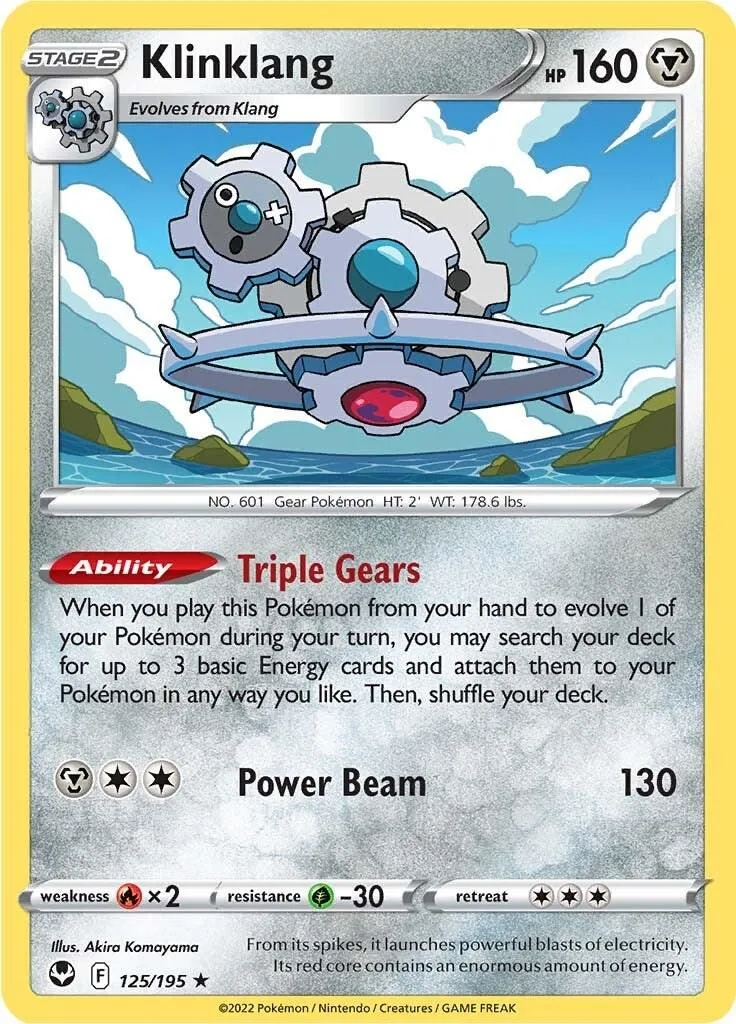 PSA 10 Klinklang Silver Tempest graded Pokémon card