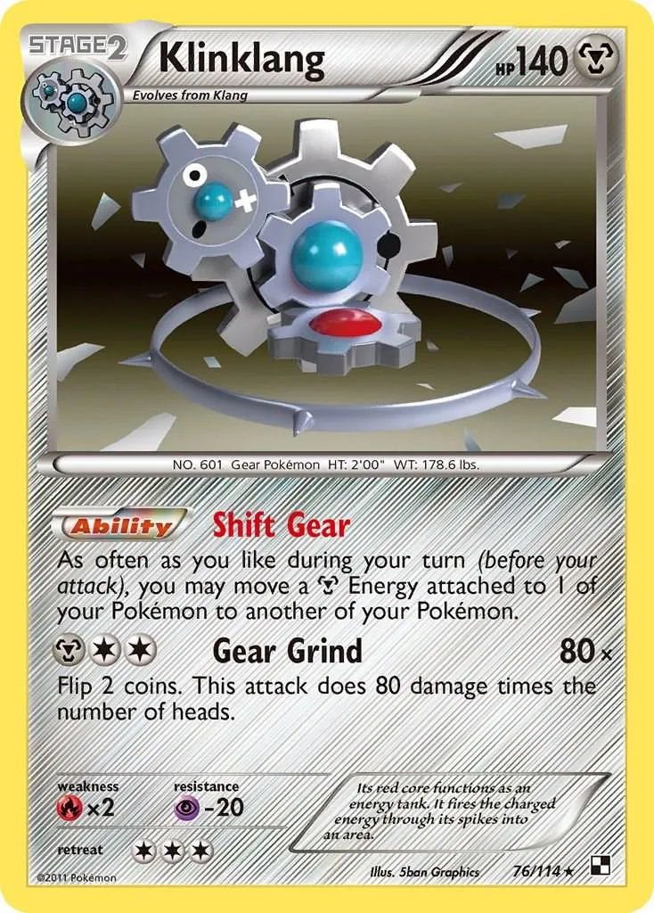 PSA 10 Klinklang Legendary Treasures graded Pokémon card