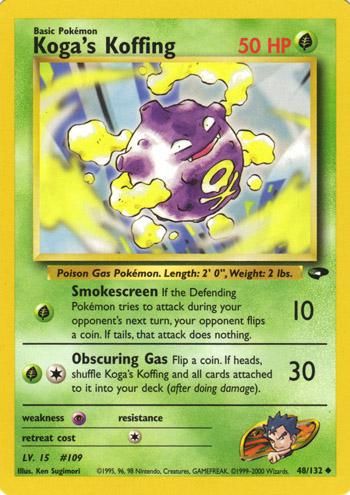 PSA 10 Koga's Koffing Gym Challenge graded Pokémon card