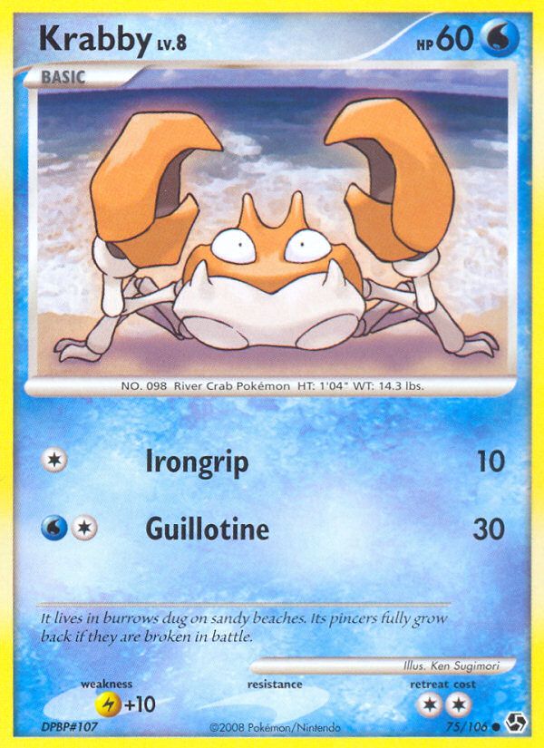 PSA 10 Krabby Skyridge 75/144 graded Pokémon card
