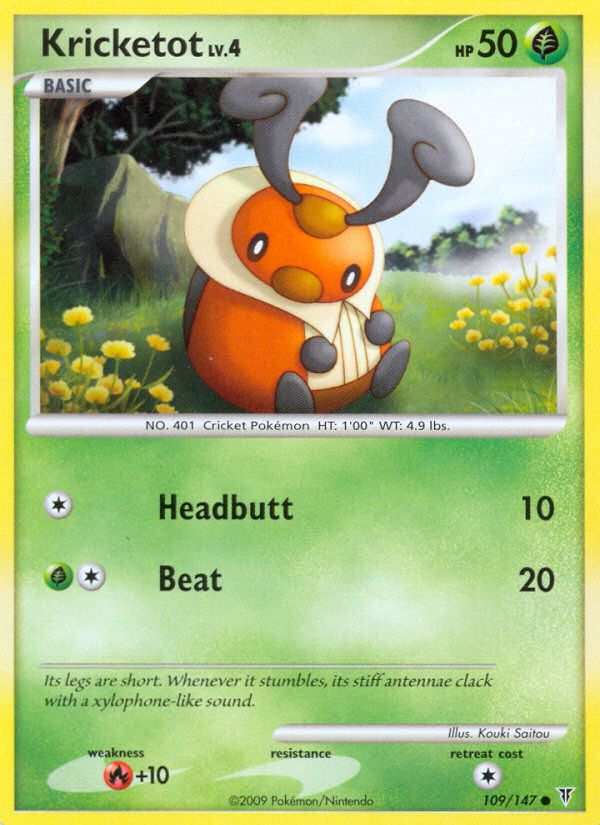 PSA 10 Kricketot Legends Awakened graded Pokémon card