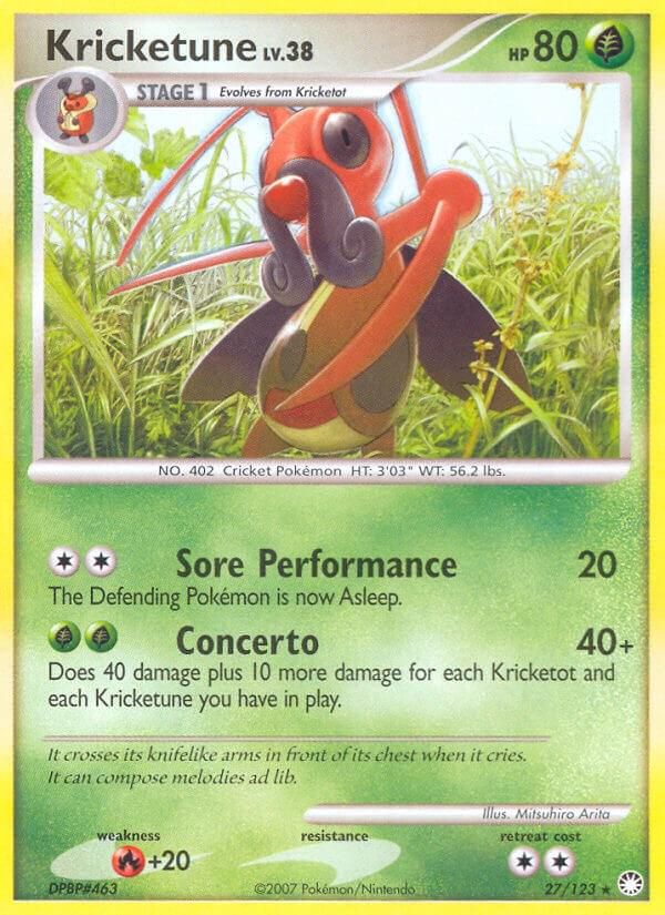 PSA 10 Kricketune Diamond & Pearl graded Pokémon card
