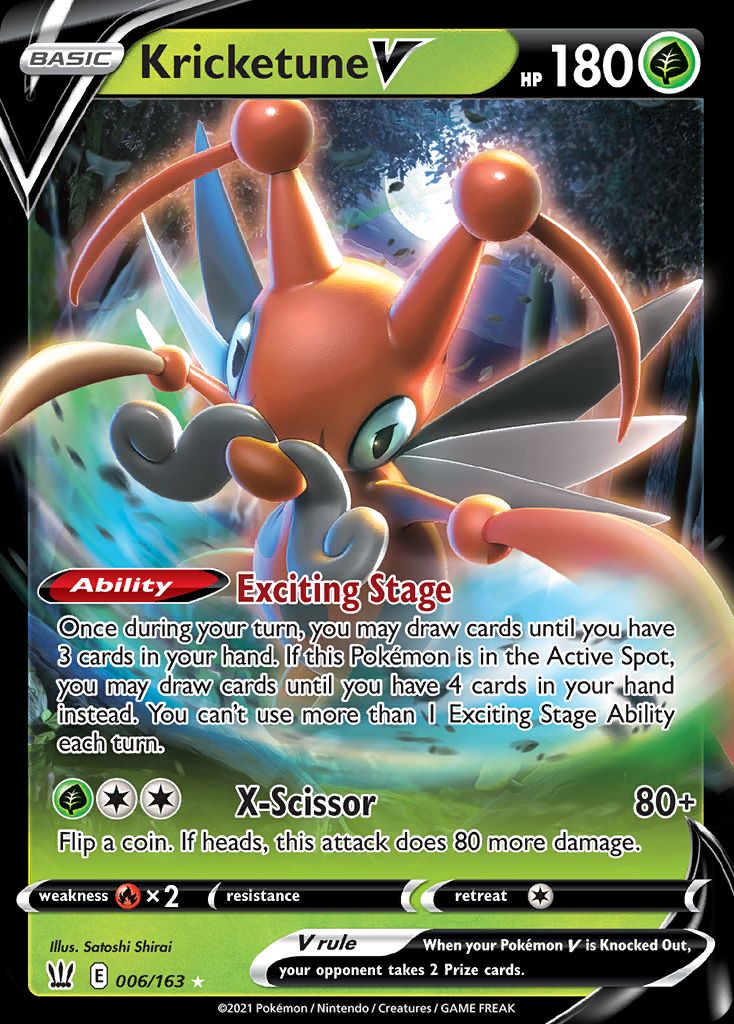 PSA 10 Kricketune Brilliant Stars graded Pokémon card