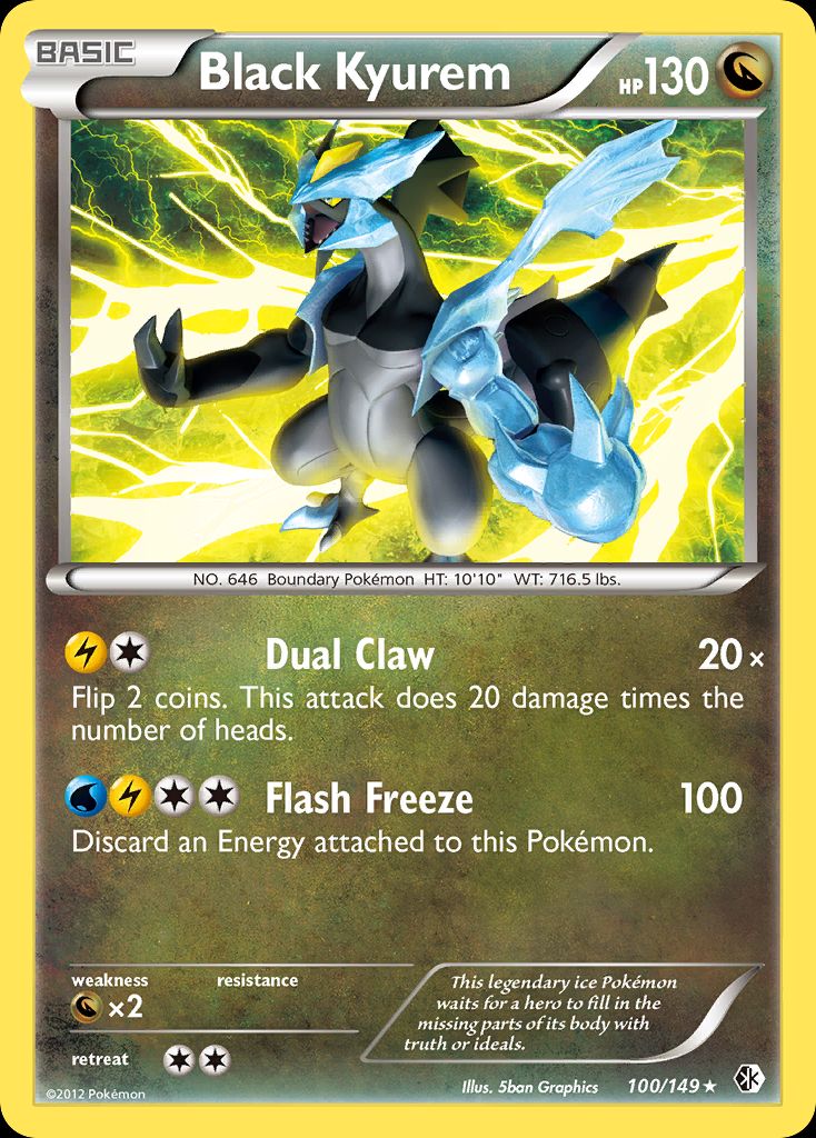 PSA 10 Kyurem Boundaries Crossed graded Pokémon card