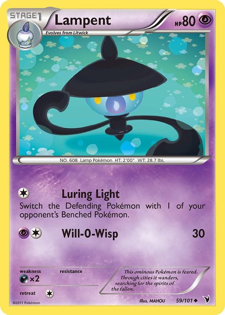 PSA 10 Lampent Noble Victories graded Pokémon card
