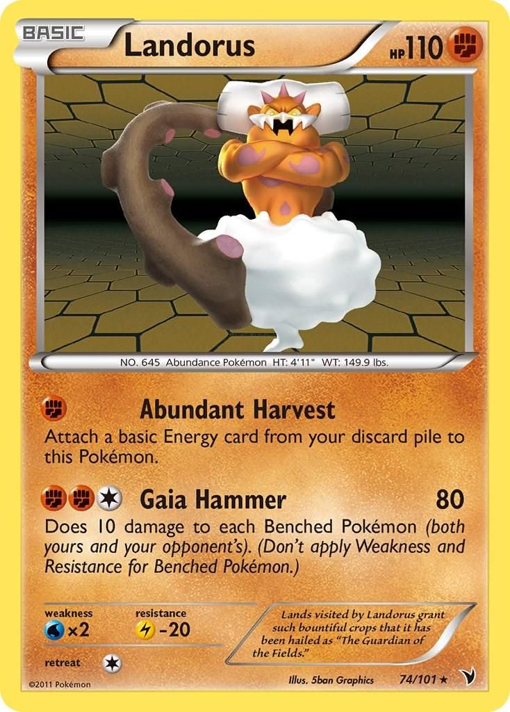 PSA 10 Landorus Noble Victories graded Pokémon card