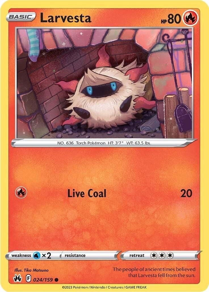 PSA 10 Larvesta Paradox Rift graded Pokémon card