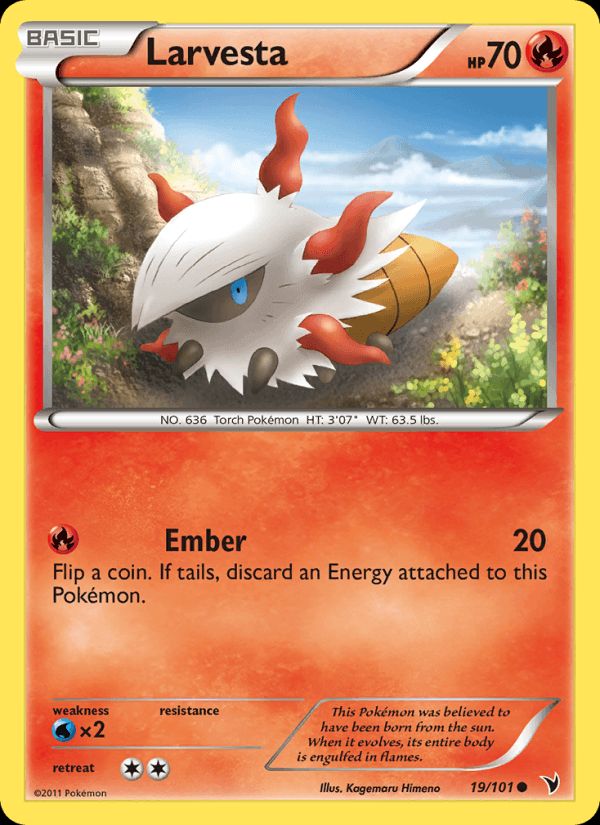 PSA 10 Larvesta Noble Victories graded Pokémon card