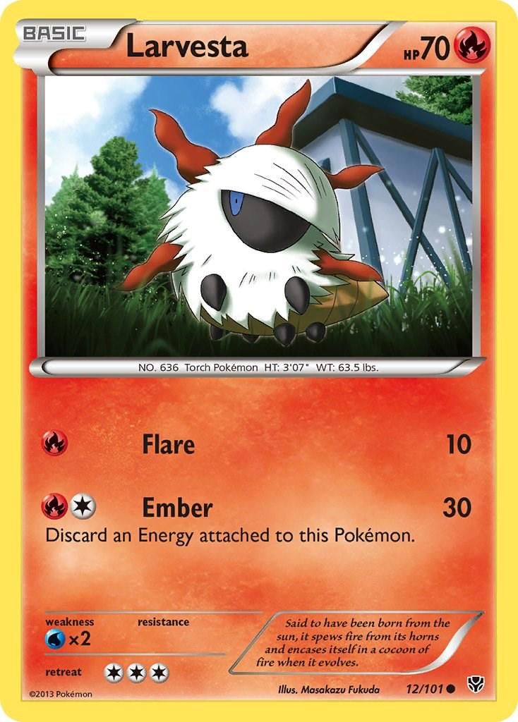 PSA 10 Larvesta Plasma Freeze graded Pokémon card
