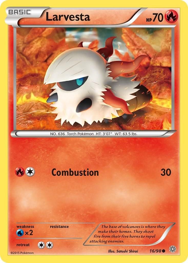 PSA 10 Larvesta Ancient Roar graded Pokémon card