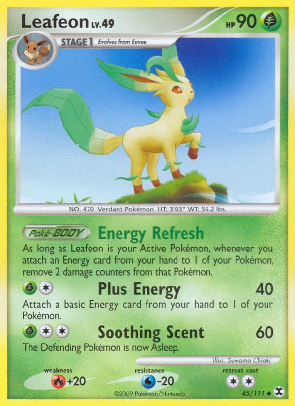 PSA 10 Leafeon Majestic Dawn graded Pokémon card